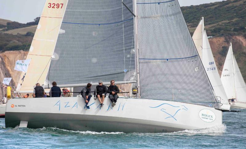 Winners of IRC Two - Vincent Willemart and Eric Van Campenhout's MC34, Azawakh photo copyright Rolex / Daniel Forster taken at Royal Ocean Racing Club and featuring the IRC class