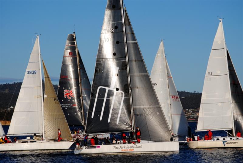 Winstead Wines and Magellan won Friday  evening's start of the Maria Island ocean race photo copyright Peter Campbell taken at Royal Yacht Club of Tasmania and featuring the IRC class