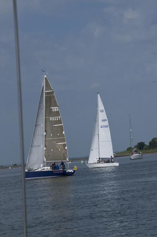 Mantra and Double Trouble during the Crouch YC Centaur Trophy photo copyright Alan Shrimplin taken at Crouch Yacht Club and featuring the IRC class