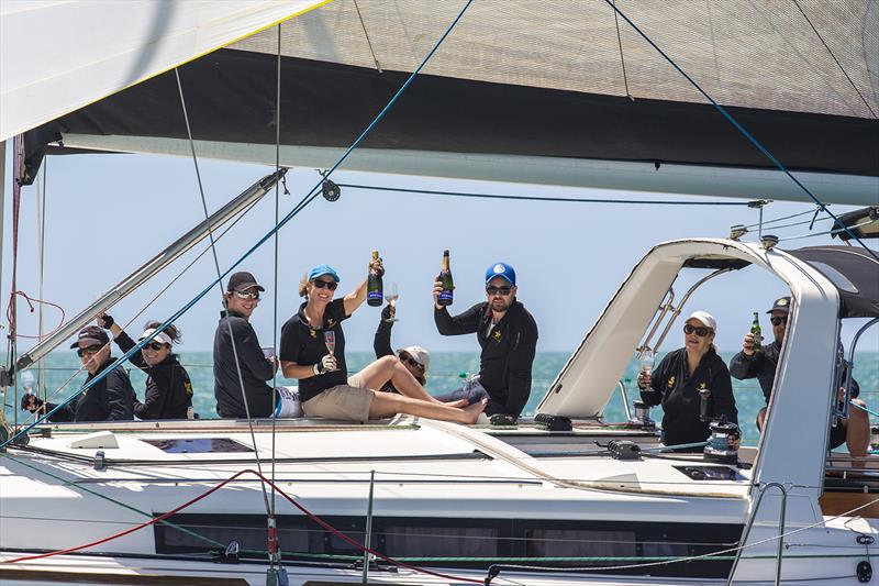 Pommery champers aboard the yacht 'Champagne' on day 1 at SeaLink Magnetic Island Race Week 2016 photo copyright Andrea Francolini taken at Townsville Yacht Club and featuring the IRC class