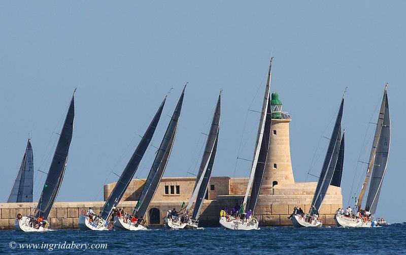 The Rolex Middle Sea Race 2016 starts photo copyright Ingrid Abery / www.ingridabery.com taken at Royal Malta Yacht Club and featuring the IRC class