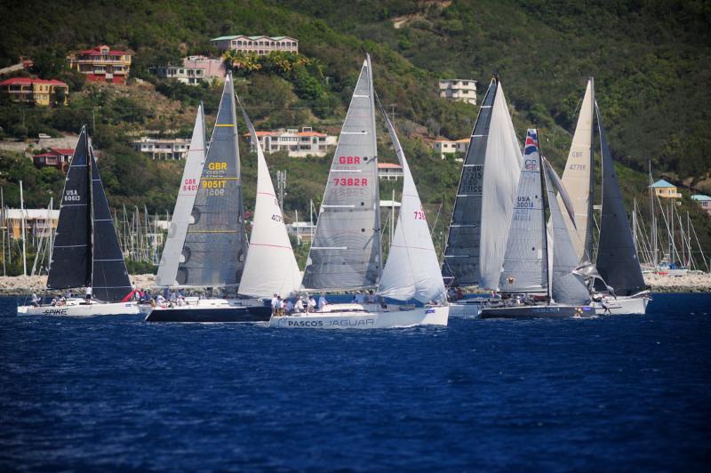 More than 50 boats raced in the Scrub Island Invitational starting off Nanny Cay at the BVI Spring Regatta photo copyright BVISR / ToddVanSickle taken at Royal BVI Yacht Club and featuring the IRC class