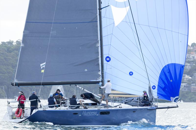 Philip Grove's Sydney 39 Cruiser Racer, Huntress during race 6 of the Land Rover Winter Series photo copyright David Brogan / www.sailpix.com.au taken at Cruising Yacht Club of Australia and featuring the IRC class