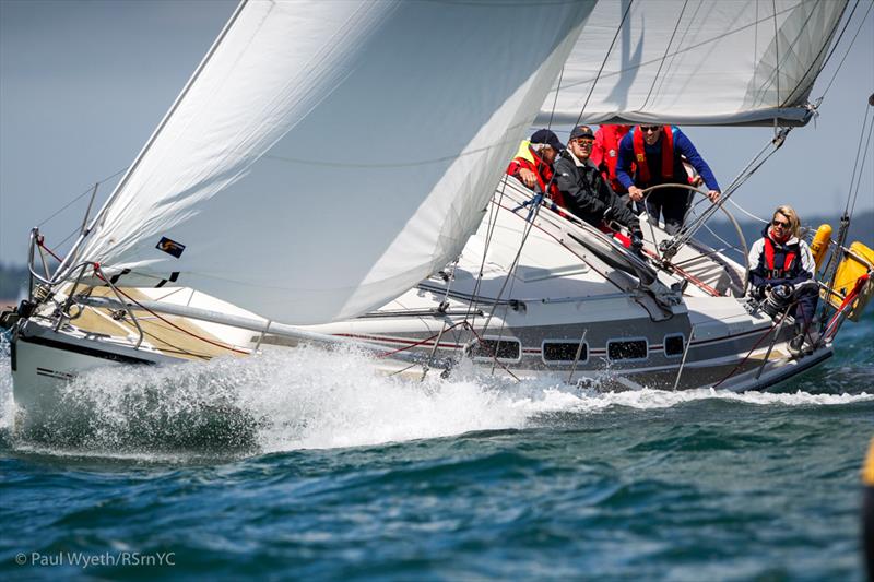 Royal Southern Yacht Club Commodore, Karen Henderson-Williams, racing Dehler 37 Illywhacker on day 1 of the Harken June Regatta photo copyright Paul Wyeth / www.pwpictures.com taken at Royal Southern Yacht Club and featuring the IRC class