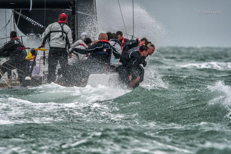 Tschuss on a very windy day 6 at Lendy Cowes Week 2017 photo copyright Sam Kurtul / www.worldofthelens.co.uk taken at Cowes Combined Clubs and featuring the IRC class