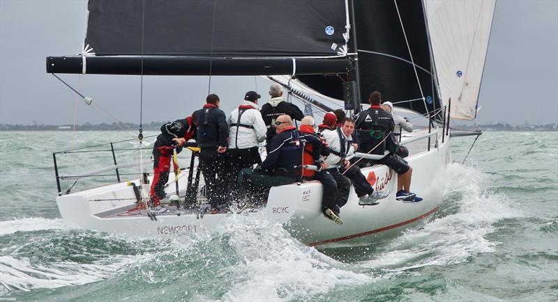 Tschuss on a very windy day 6 at Lendy Cowes Week 2017 photo copyright Tom Hicks / www.solentaction.com taken at Cowes Combined Clubs and featuring the IRC class