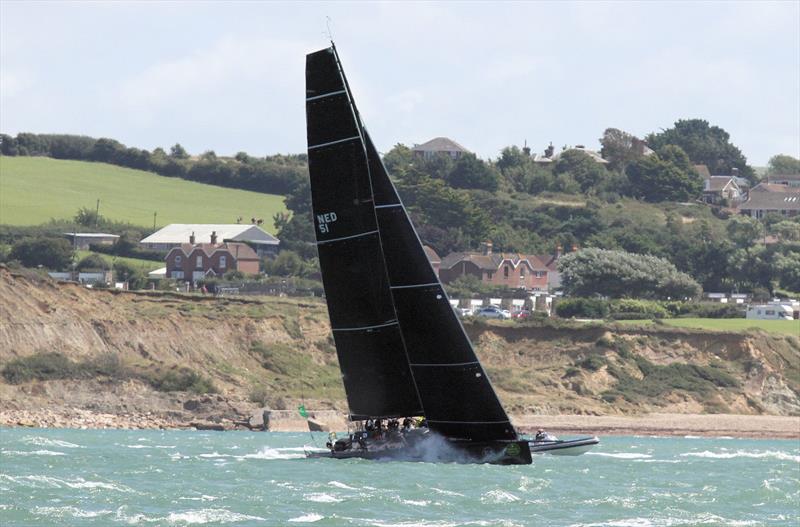 Tonnerre after the Rolex Fastnet Race start photo copyright Mark Jardine / YachtsandYachting.com taken at Royal Ocean Racing Club and featuring the IRC class