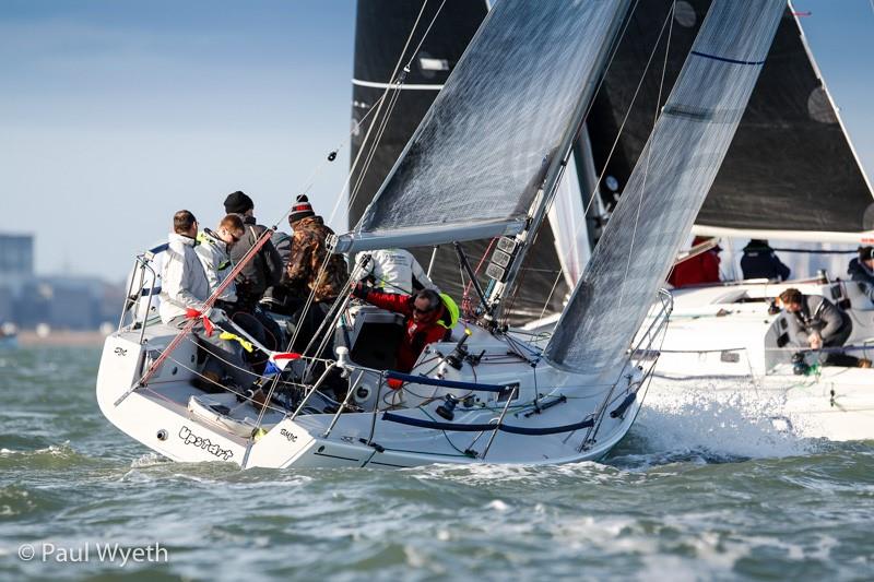 Upstart on 2017 Hamble Winter Series week 8 - photo © Paul Wyeth / www.pwpictures.com