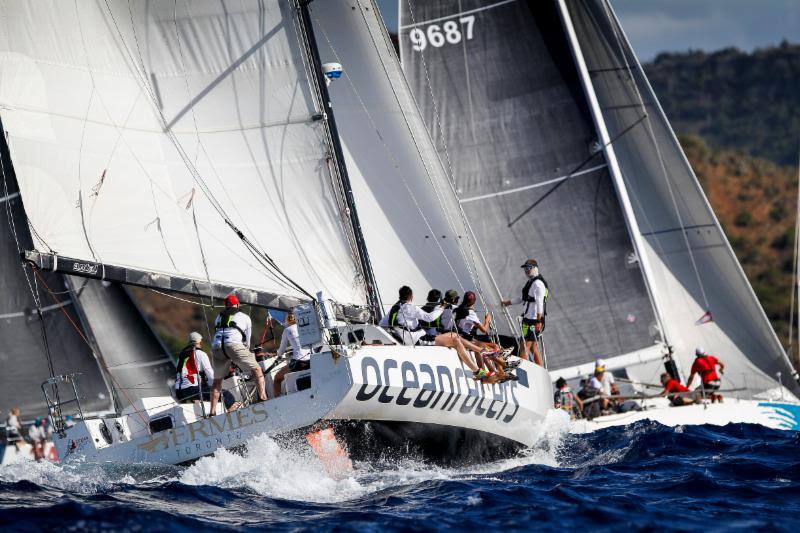 Canadian entries include Ocean Racers Pogo 12.50 Hermes co-skippered by Morgen Watson and Meg Reilly photo copyright Paul Wyeth / www.pwpictures.com taken at Antigua Yacht Club and featuring the IRC class