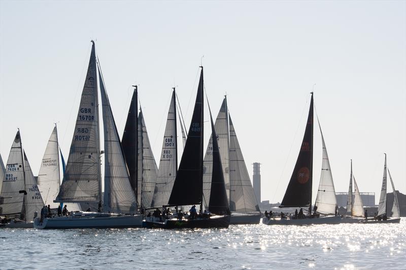 BNP Paribas Classic race start photo copyright Simon Ropert taken at Guernsey Yacht Club and featuring the IRC class