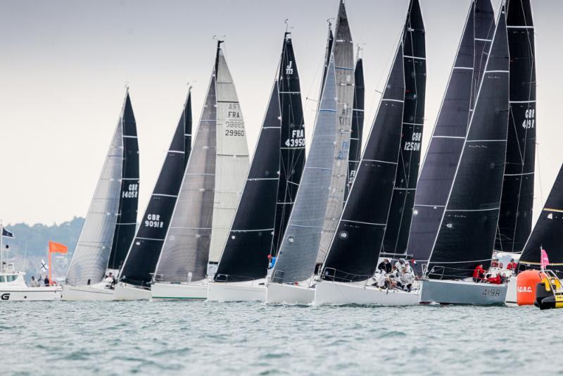 Tight racing in IRC Three on day 3 of the 2018 IRC European Championship and Commodores' Cup photo copyright Paul Wyeth / www.pwpictures.com taken at Royal Ocean Racing Club and featuring the IRC class