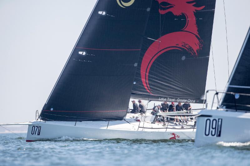 Beau Geste led Outsider around the track throughout the race on day 2 of The Hague Offshore Sailing World Championship 2018 photo copyright Sander van der Borch taken at Jachtclub Scheveningen and featuring the IRC class