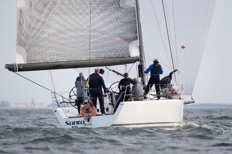 Santa also led from start to finish in Class B on day 2 at The Hague Offshore Sailing World Championship 2018 photo copyright Sander van der Borch taken at Jachtclub Scheveningen and featuring the IRC class