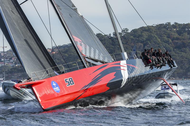 Jim Cooney's Comanche first to the heads in the 2018 Noakes Sydney Gold Coast Yacht Race - photo © Andrea Francolini