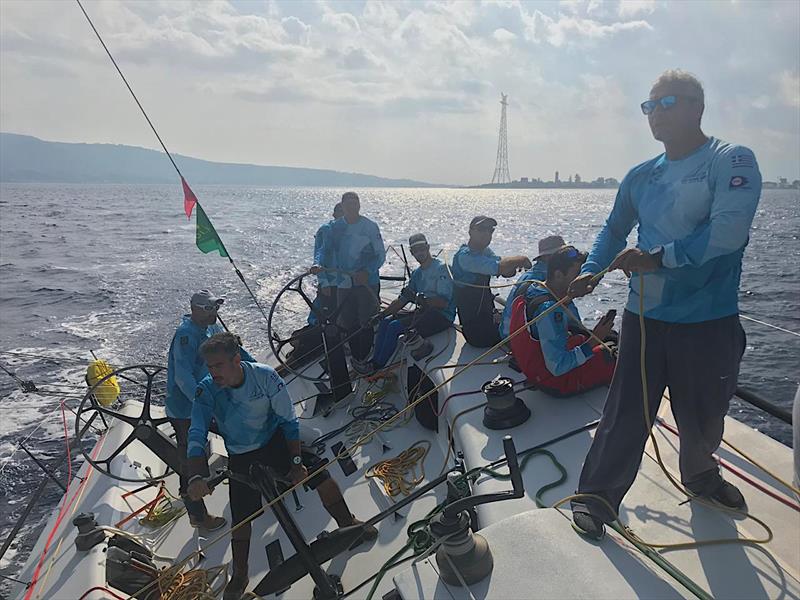 Optimum 3 crew on Day 2 of the Rolex Middle Sea Race 2018 - photo © Optimum 3