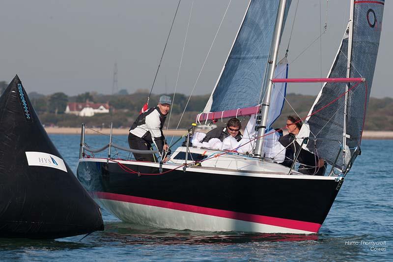 Protis during week 3 of the HYS Hamble Winter Series photo copyright Hamo Thornycroft / www.yacht-photos.co.uk taken at Hamble River Sailing Club and featuring the IRC class