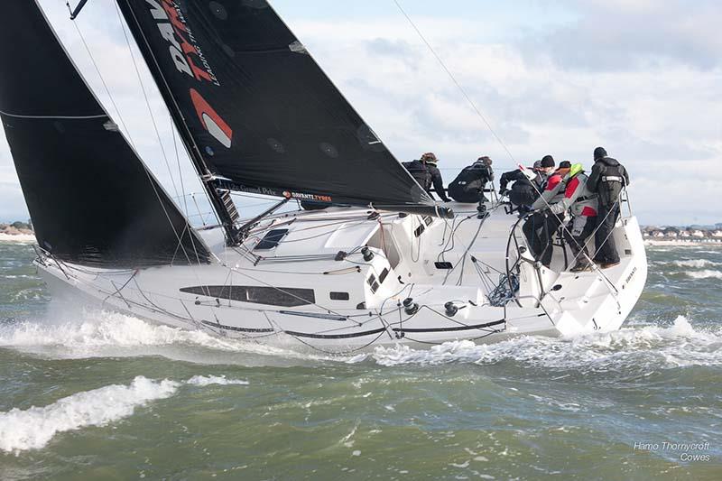 Davanti Tyres during week 4 of the HYS Hamble Winter Series photo copyright Hamo Thornycroft / www.yacht-photos.co.uk taken at Hamble River Sailing Club and featuring the IRC class