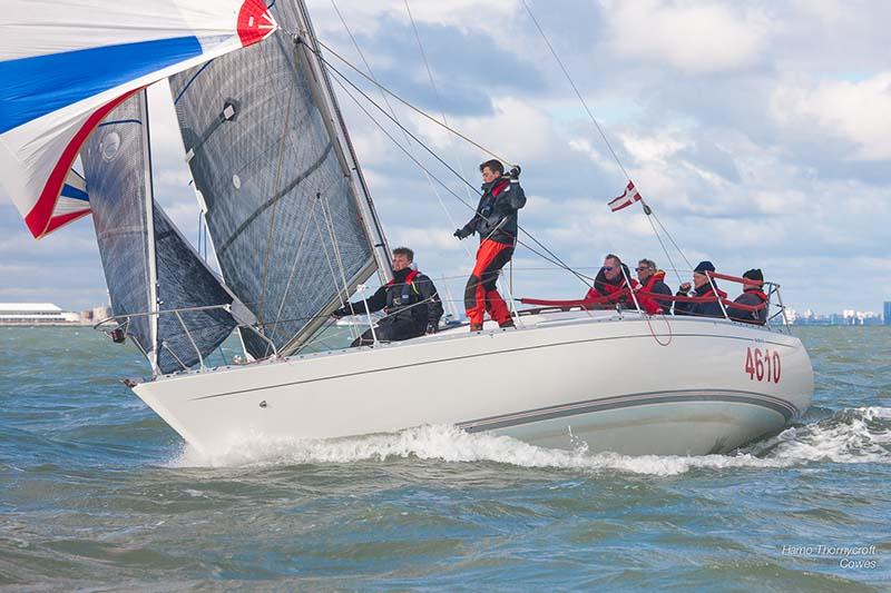 Stan the boat during week 4 of the HYS Hamble Winter Series photo copyright Hamo Thornycroft / www.yacht-photos.co.uk taken at Hamble River Sailing Club and featuring the IRC class