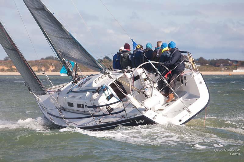 Jaygo leads Class 2 in the HYS Hamble Winter Series - photo © Hamo Thornycroft / www.yacht-photos.co.uk