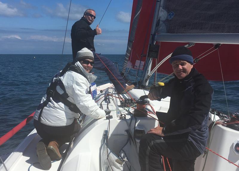 Jac Y Do off Hells Mouth during the ISORA Pwllheli Coastal Race photo copyright Glen Pritchard taken at Pwllheli Sailing Club and featuring the IRC class