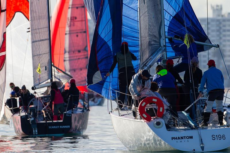 Close downwind leg at the 2018 Australian Women's Keelboat Regatta - photo © Bruno Cocozza / AB Photography