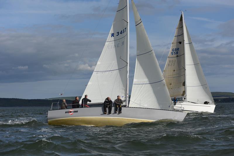 Boomerang during Spencers Estate Agents Royal Lymington Yacht Club Thursday Night Early Series day 7 photo copyright Roger Wilson taken at Royal Lymington Yacht Club and featuring the IRC class