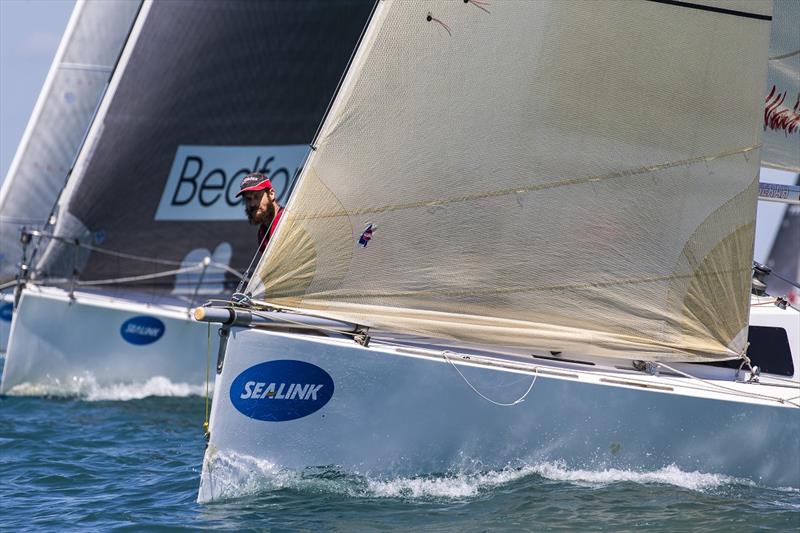 Fleet gets off the start on day 1 of SeaLink Magnetic Island Race Week 2019 - photo © Andrea Francolini