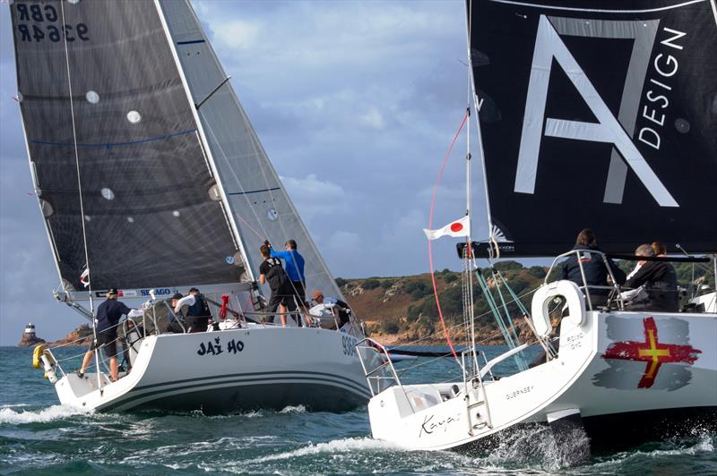 Jai Ho and Kaya II during the Jersey Regatta photo copyright Simon Ropert taken at Royal Channel Islands Yacht Club and featuring the IRC class