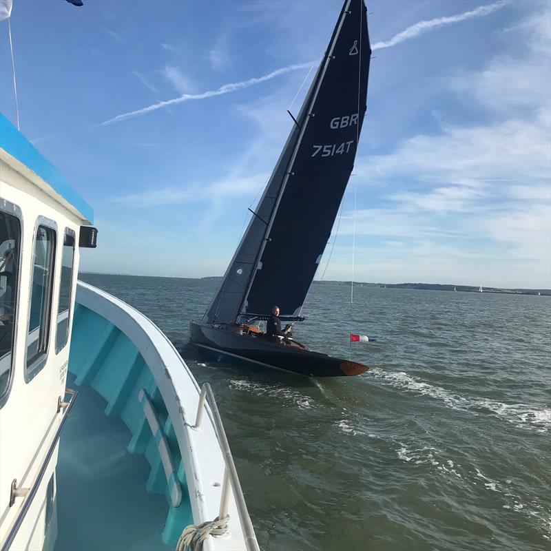 Strega finishing, winning the LAH class in Race 3 the LTSC Solent Circuit photo copyright LTSC taken at Lymington Town Sailing Club and featuring the IRC class