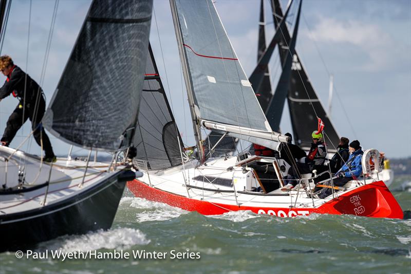 Erik the Red during the HYS Hamble Winter Series 2019 photo copyright Paul Wyeth / www.pwpictures.com taken at Hamble River Sailing Club and featuring the IRC class