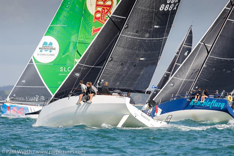 Sunrise, JPK1180, during RORC Race the Wight photo copyright Paul Wyeth / www.pwpictures.com taken at Royal Ocean Racing Club and featuring the IRC class