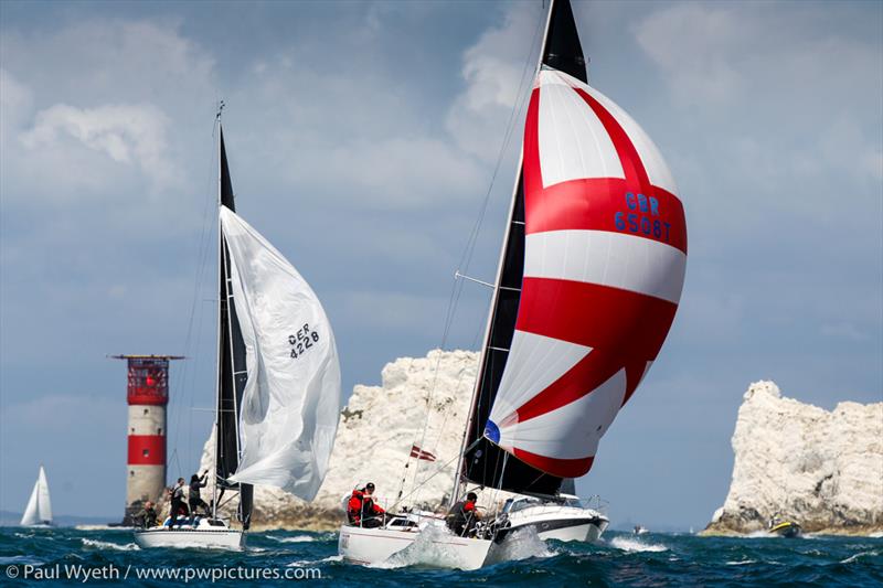 GR8 Banter, during RORC Race the Wight photo copyright Paul Wyeth / www.pwpictures.com taken at Royal Ocean Racing Club and featuring the IRC class