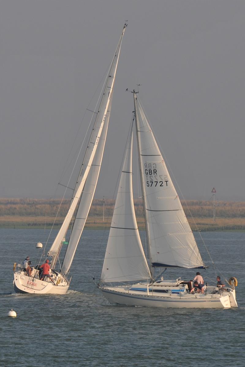 Exile amd Ophelia during Burnham Sailing Club Wednesday Summer Series 2 photo copyright Alan Hanna taken at Burnham Sailing Club and featuring the IRC class