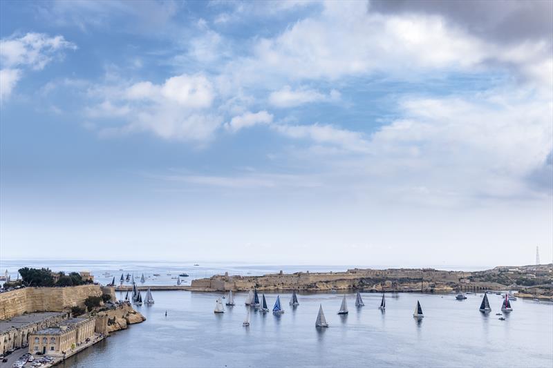 Start of the Rolex Middle Sea Race 2019 photo copyright Rolex / Kurt Arrig taken at Royal Malta Yacht Club and featuring the IRC class