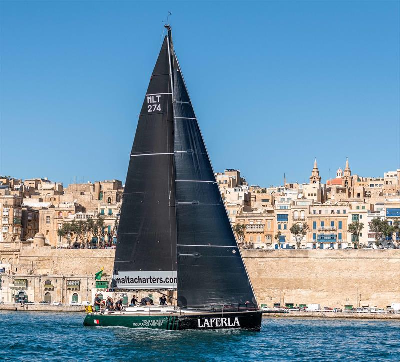 Ton Ton Laferla, MLT274, Dufour 44R, starts the 2020 Rolex Middle Sea Race - photo © Rolex / Kurt Arrigo