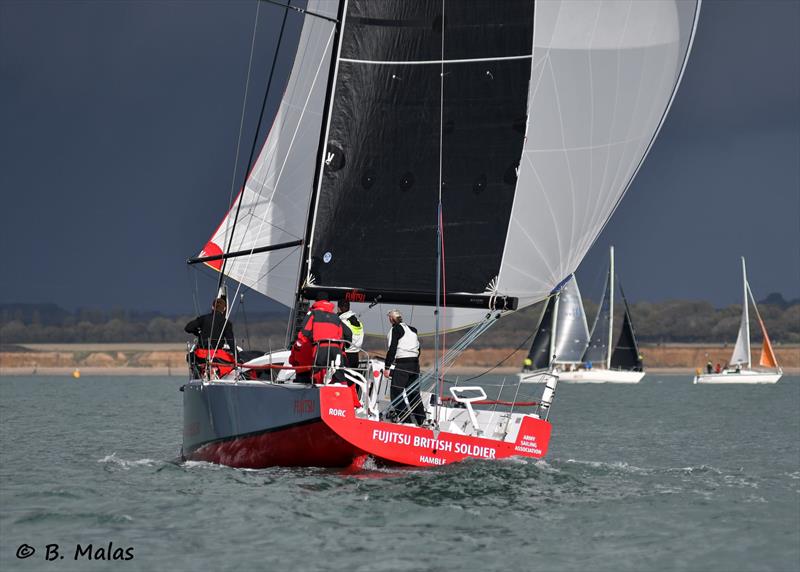 HYS Hamble Winter Series Race Week 4 photo copyright Bertrand Malas taken at Hamble River Sailing Club and featuring the IRC class