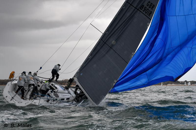 HYS Hamble Winter Series Race Week 4 photo copyright Bertrand Malas taken at Hamble River Sailing Club and featuring the IRC class