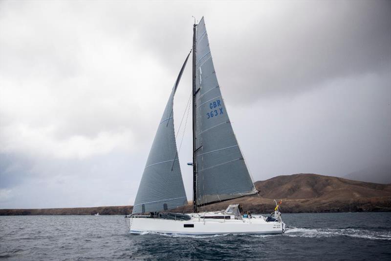 Start of the 2021 RORC Transatlantic Race from Puerto Calero, Lanzarote - Tim and Mayumi Knight's Pogo 12.50 Kai - racing Two-Handed ©James Mitchell / RORC Start of the 2021 RORC Transatlantic Race from Puerto Calero, Lanzarote - Tim and Mayumi Knight's Pogo 12.50 Kai - racing Two-Handed ©James Mitchell / RORC