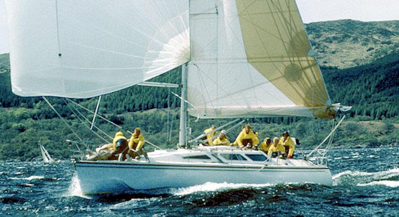 Bob on the helm of Barracuda of Tarrant, one of the stars of the Howards' Way series! photo copyright St Georges YC taken at  and featuring the IRC class