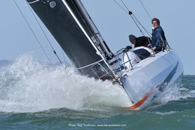 Kelvin Rawlings racing Sun Fast 3300 Aries, Two-Handed with Stuart Childerley photo copyright Rick Tomlinson / www.rick-tomlinson.com taken at Royal Ocean Racing Club and featuring the IRC class