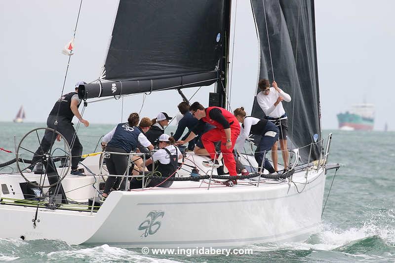 Hannah Stodel helming Cobra on Ladies Day at Cowes Week 2021 photo copyright Ingrid Abery / www.ingridabery.com taken at Cowes Combined Clubs and featuring the IRC class