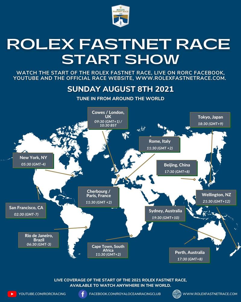Rolex Fastnet Race Start Show - photo © RORC
