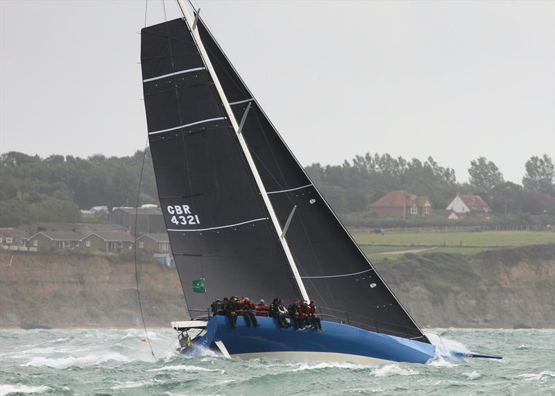 Oystercatcher XXXV passes Hurst Castle after the Rolex Fastnet Race start - photo © Mark Jardine