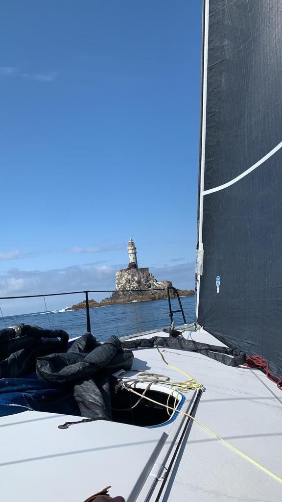 Tala at the Fastnet Rock in the Rolex Fastnet Race photo copyright Tala taken at Royal Ocean Racing Club and featuring the IRC class