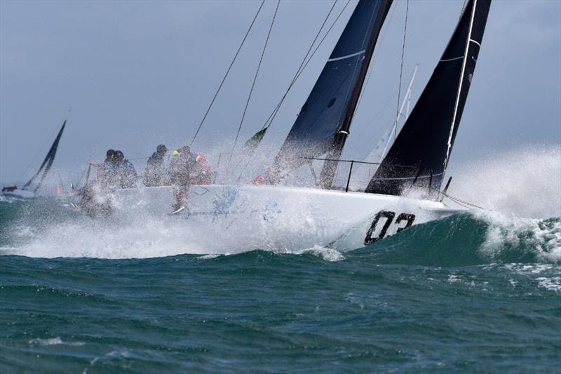 Consolidating their position as Rolex Fastnet Race leader both on the water and under corrected time in IRC One, RORC Commodore James Neville and his HH42 INO XXX - photo © Paul Wyeth / www.pwpictures.com