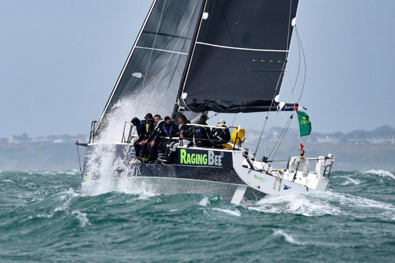 Raging-bee² is battling with three others for the lead in IRC Three after rounding the Fastnet Rock in the Rolex Fastnet Race - photo © Rick Tomlinson / www.rick-tomlinson.com