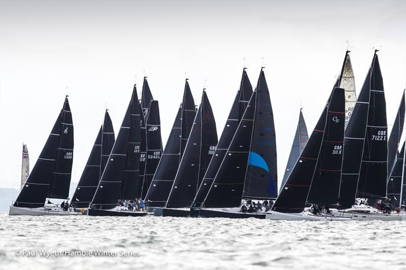 IRC One start photo copyright Paul Wyeth / www.pwpictures.com taken at Hamble River Sailing Club and featuring the IRC class