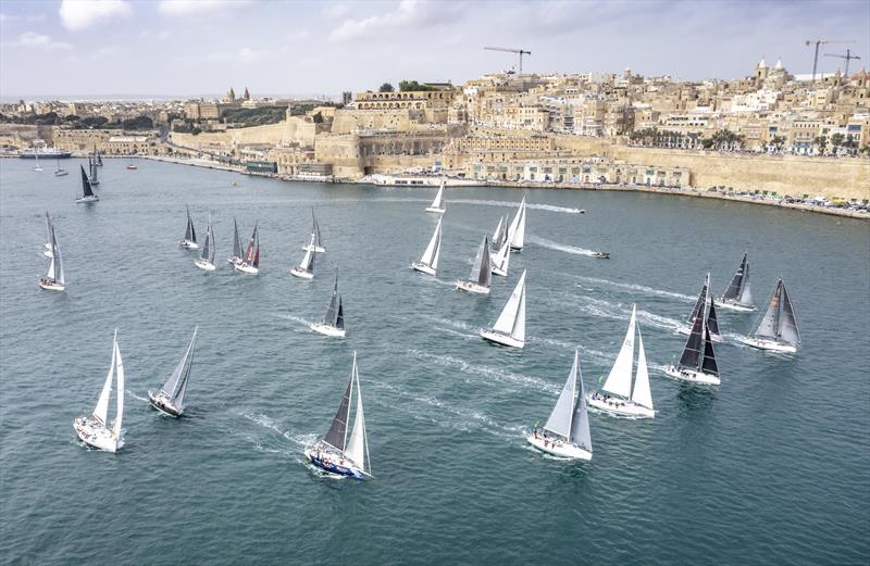 An international fleet of 114 yachts from 25 countries are contesting the 2021 Rolex Middle Sea Race photo copyright Kurt Arrigo / Rolex taken at Royal Malta Yacht Club and featuring the IRC class