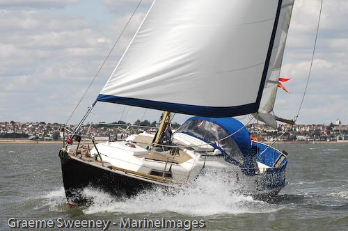 Racing in the 2009 Nore Race on the Thames Estuary photo copyright Graeme Sweeney / www.MarineImages.co.u taken at Benfleet Yacht Club and featuring the IRC class