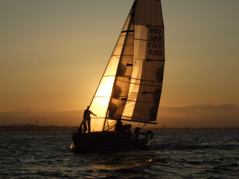 Race 8 of the SWSA Evening Series photo copyright Nigel Smith taken at Southampton Water Sailing Association and featuring the IRC class